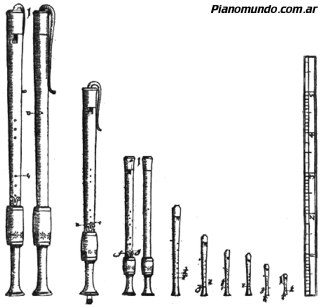 la familia de las flautas barrocas