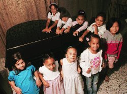 Profesores de pianos y niños